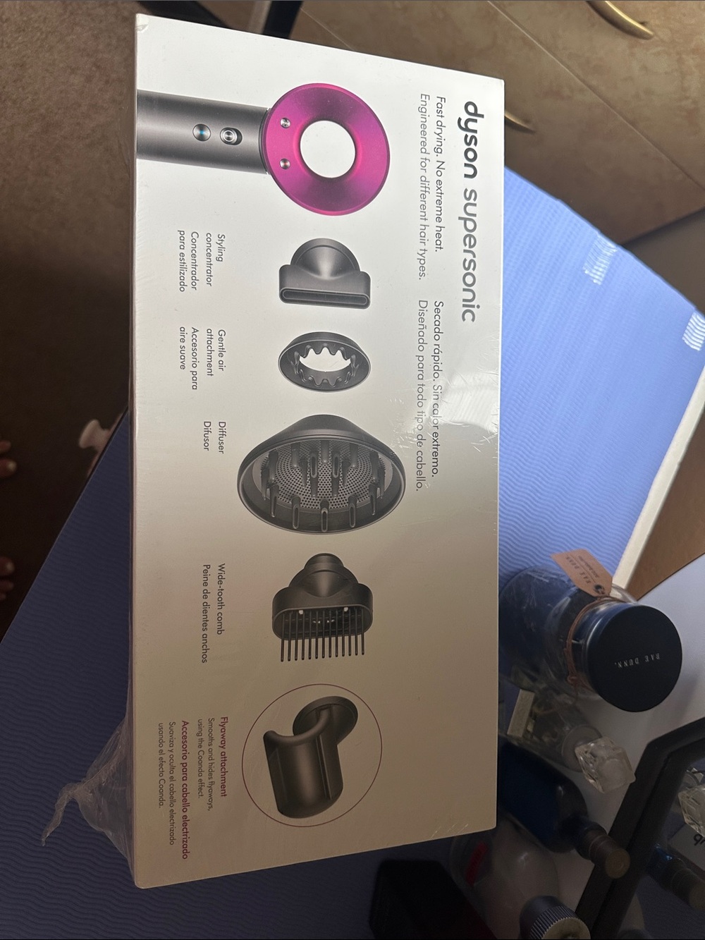 Dyson Supersonic Hair Dryer - Silver with Fuchsia Accent
